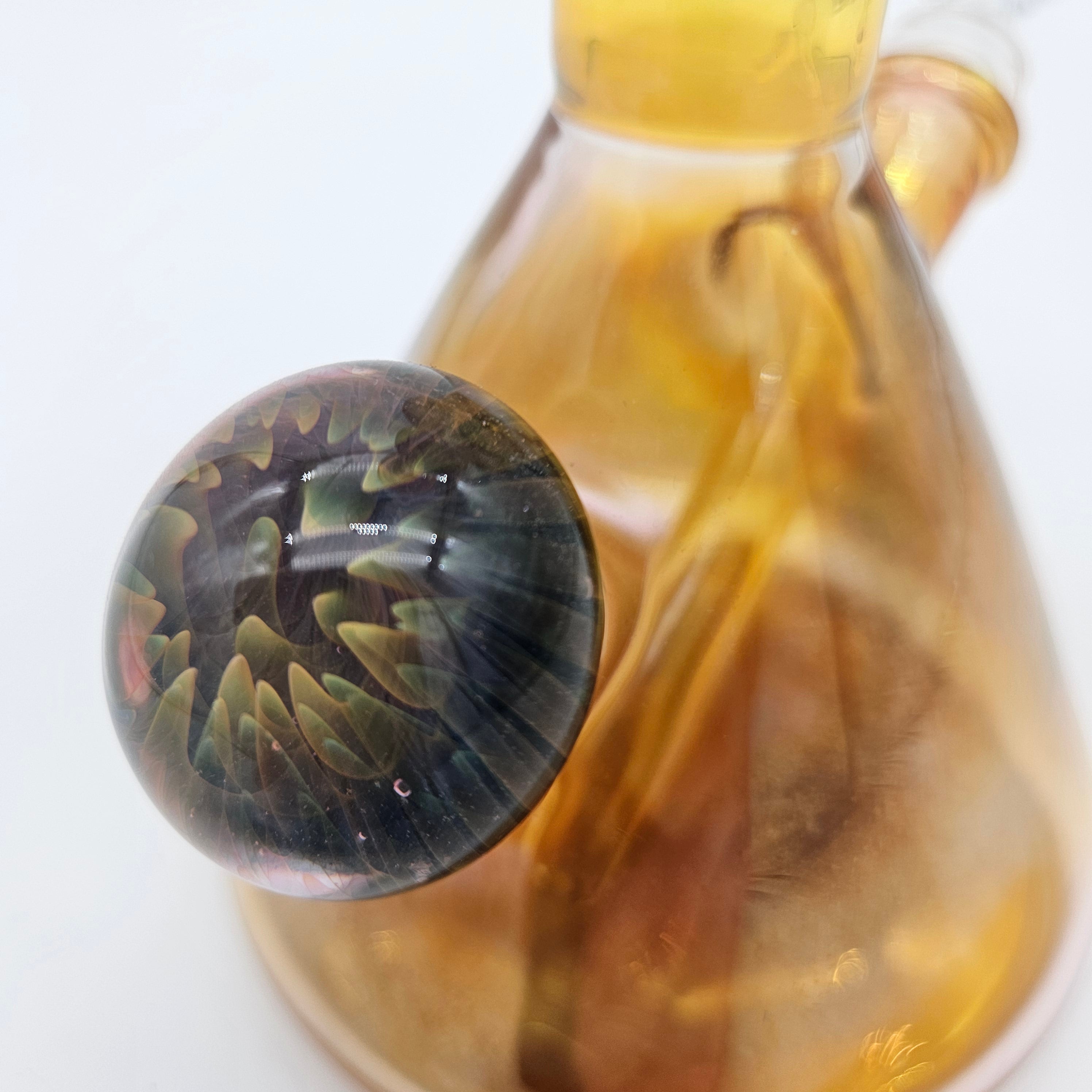 FireStarter Glass x Morningstar Glass Full Triple Maria Fumed beaker