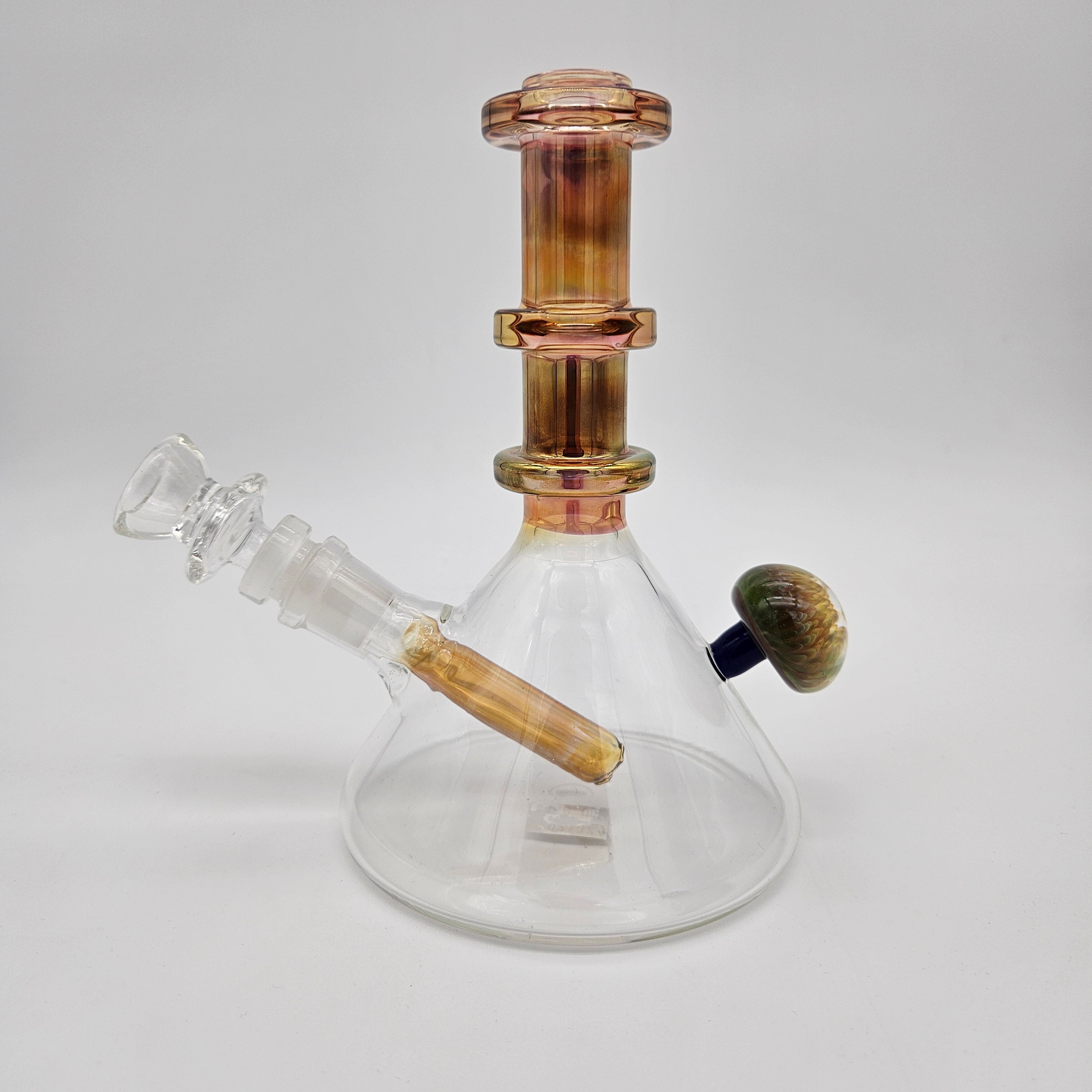 FireStarter Glass x Morningstar Glass Triple Maria Fumed beaker