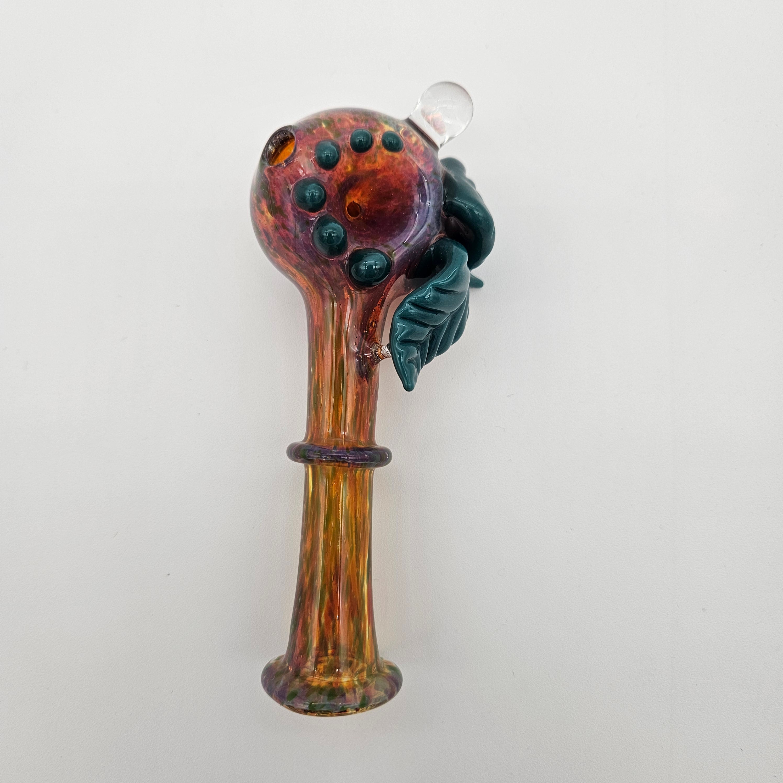 Glass By Hunter Leaf Handpipe