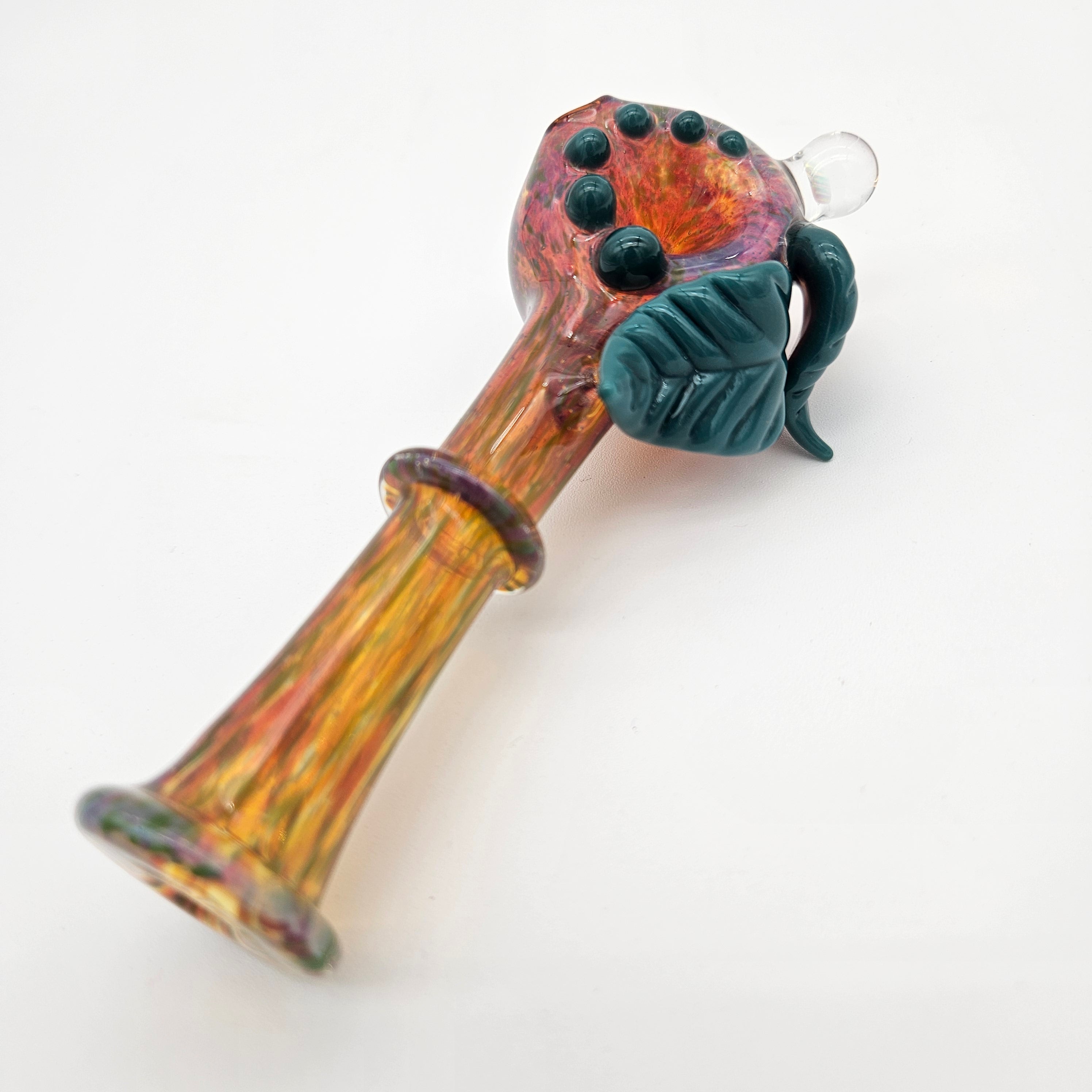 Glass By Hunter Leaf Handpipe