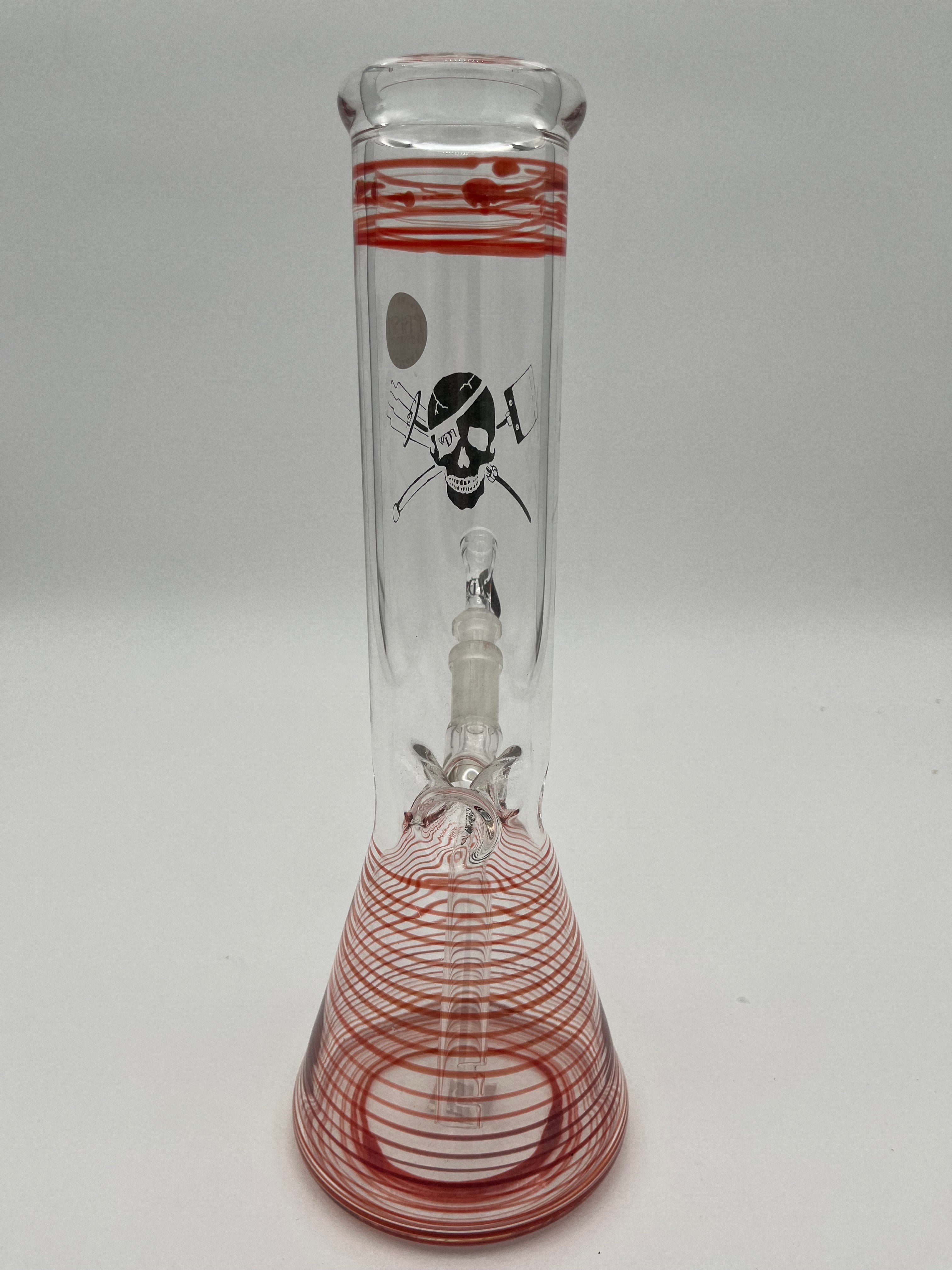 Prism Glassworks 11" Red Beaker