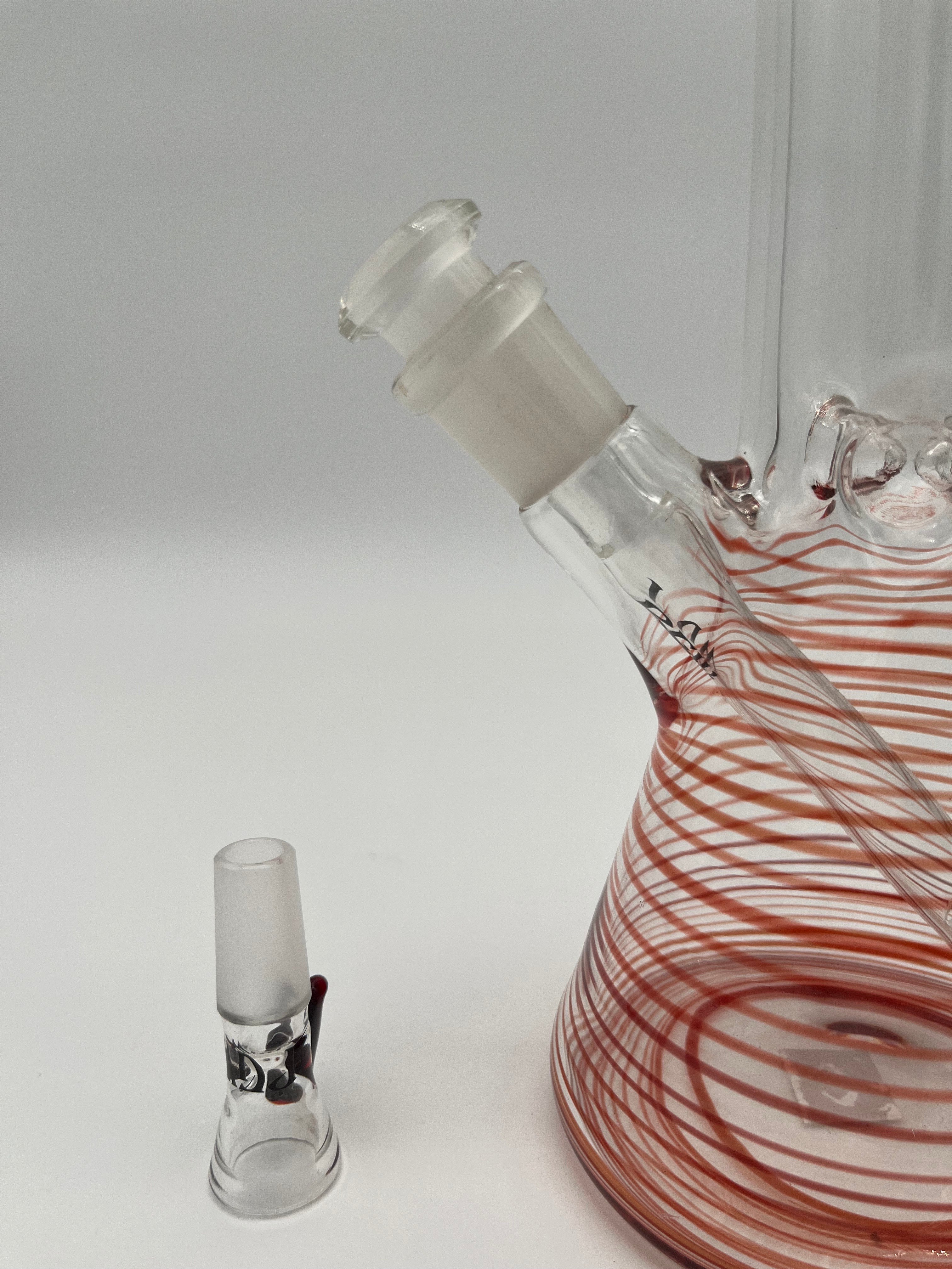 Prism Glassworks 11" Red Beaker