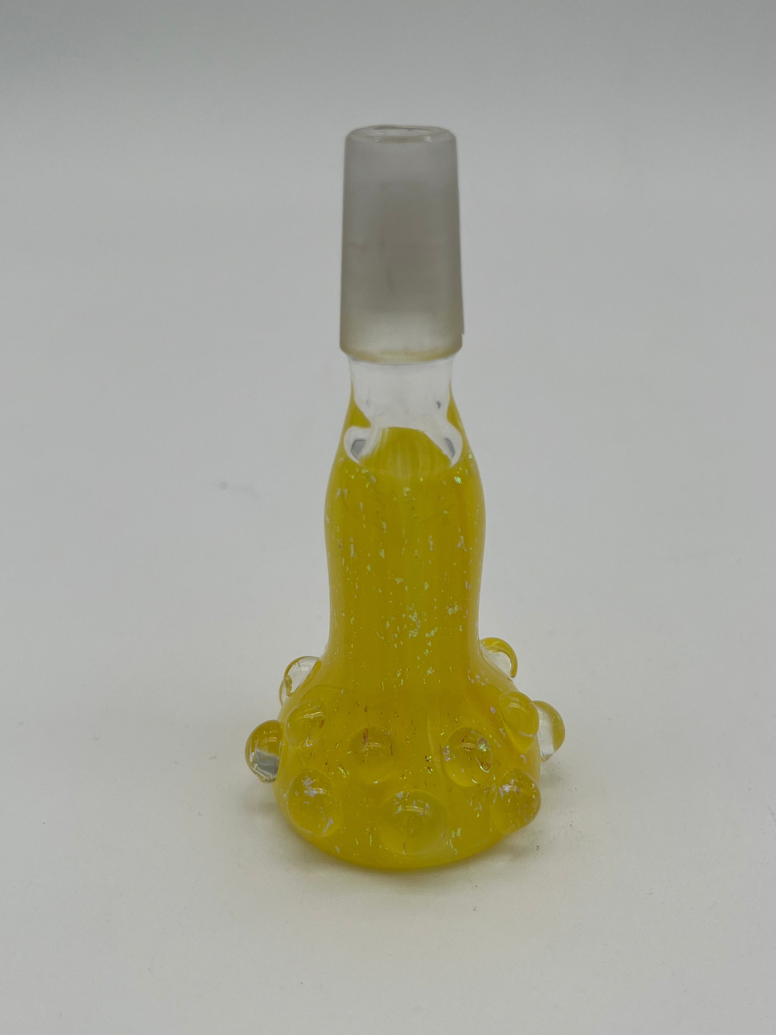 Dan Ottone Glassworks Yellow Dichroic Slide