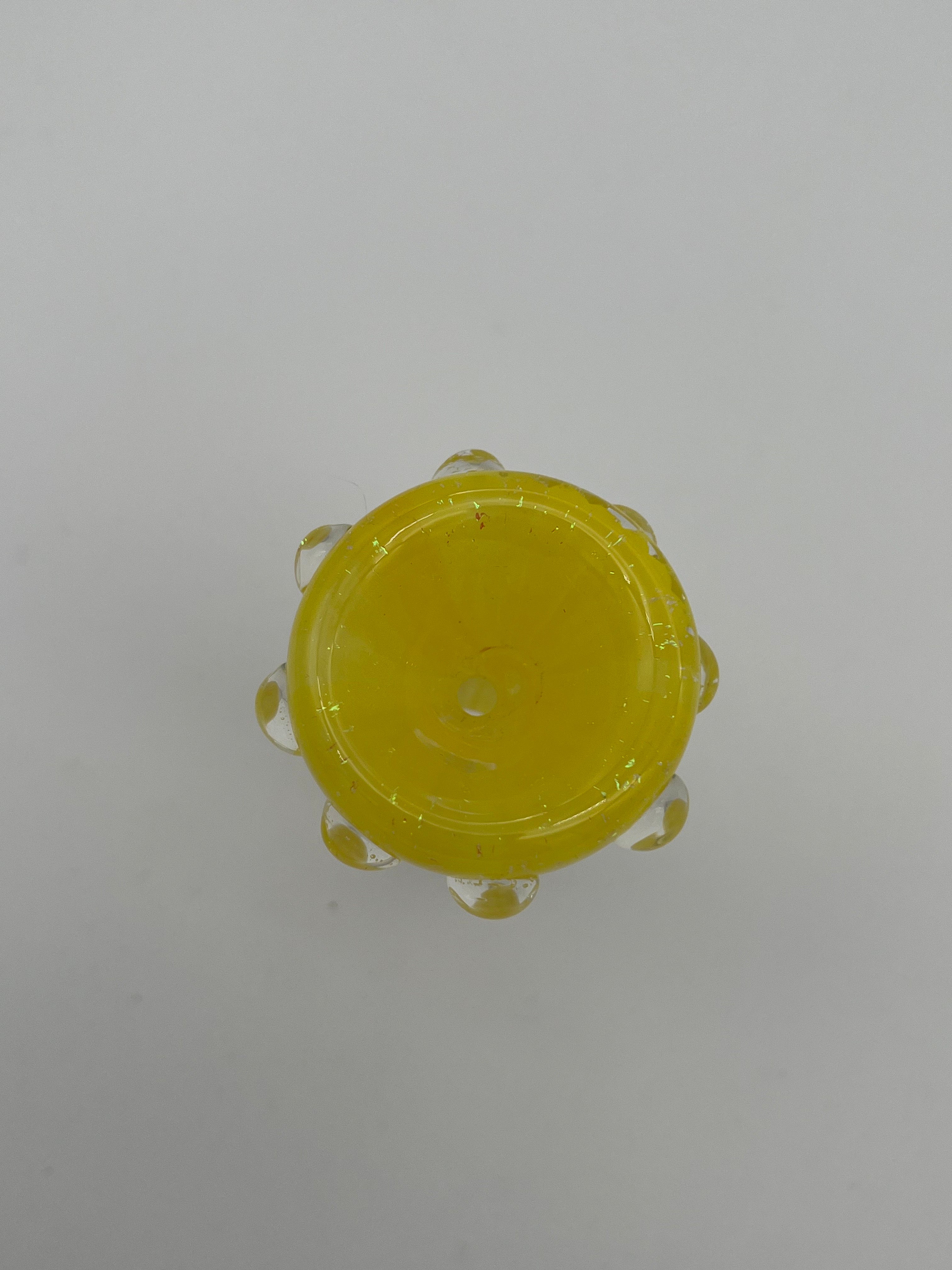 Dan Ottone Glassworks Yellow Dichroic Slide