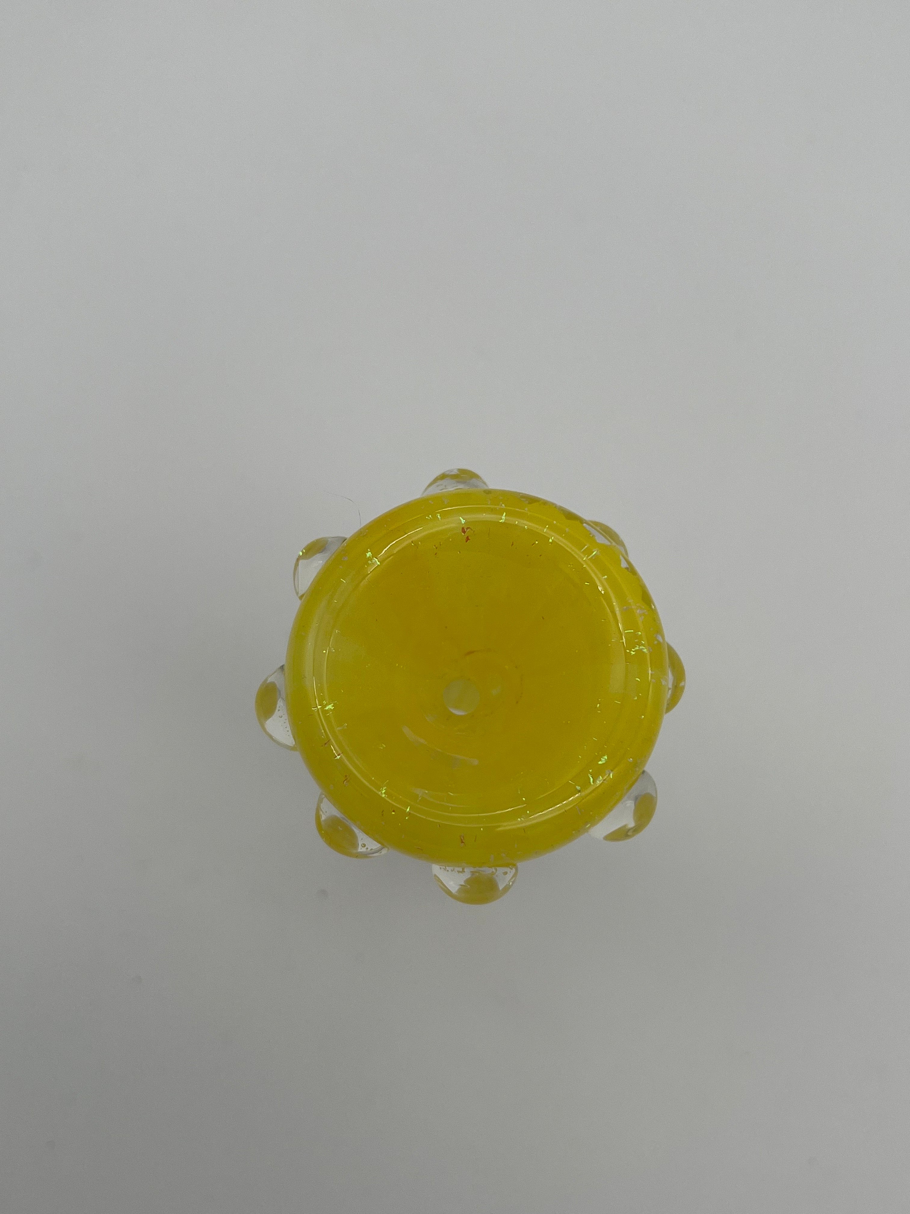 Dan Ottone Glassworks Yellow Dichroic Slide