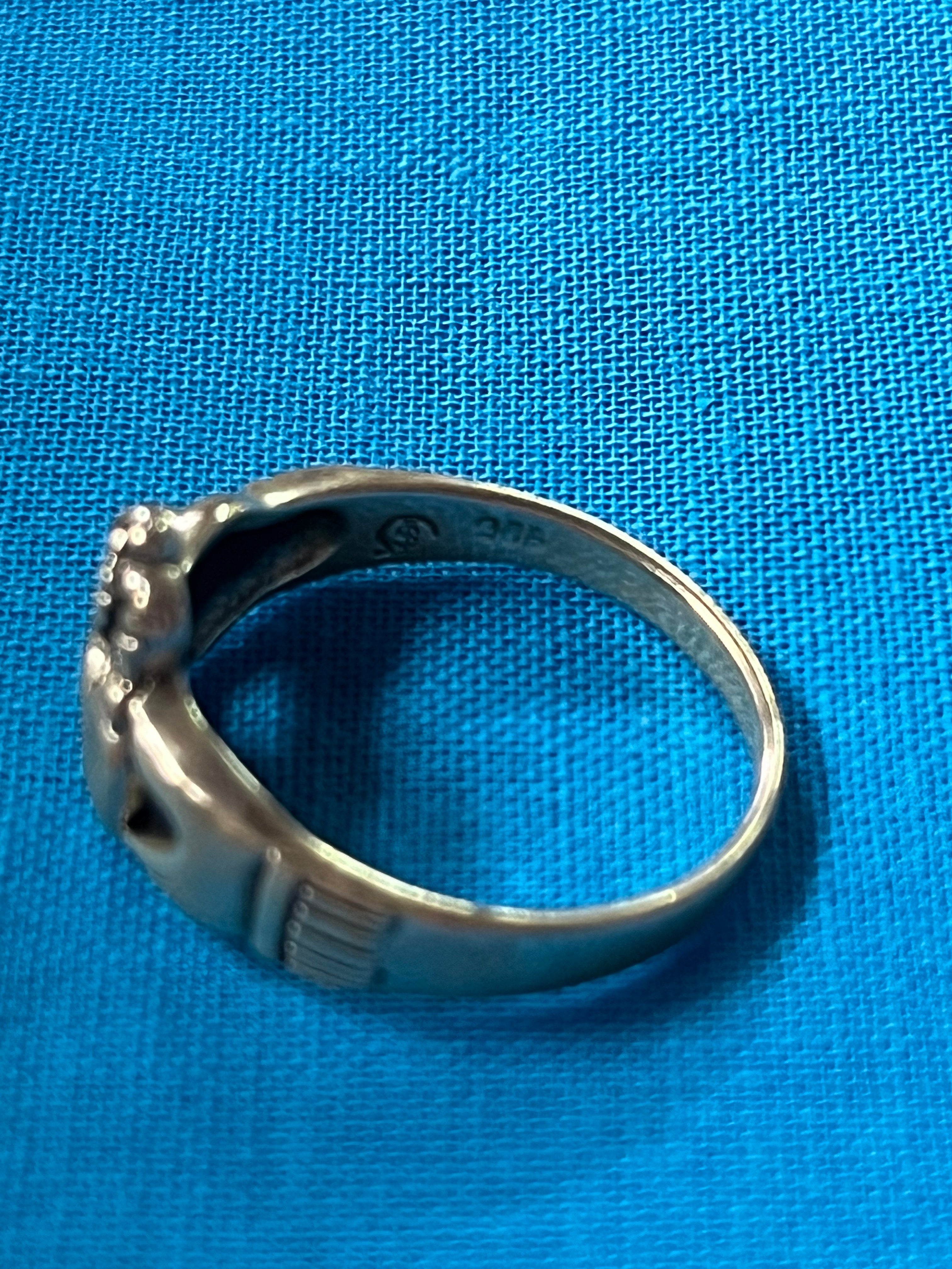 Claddagh/Celtic Silver Ring Size 9.5