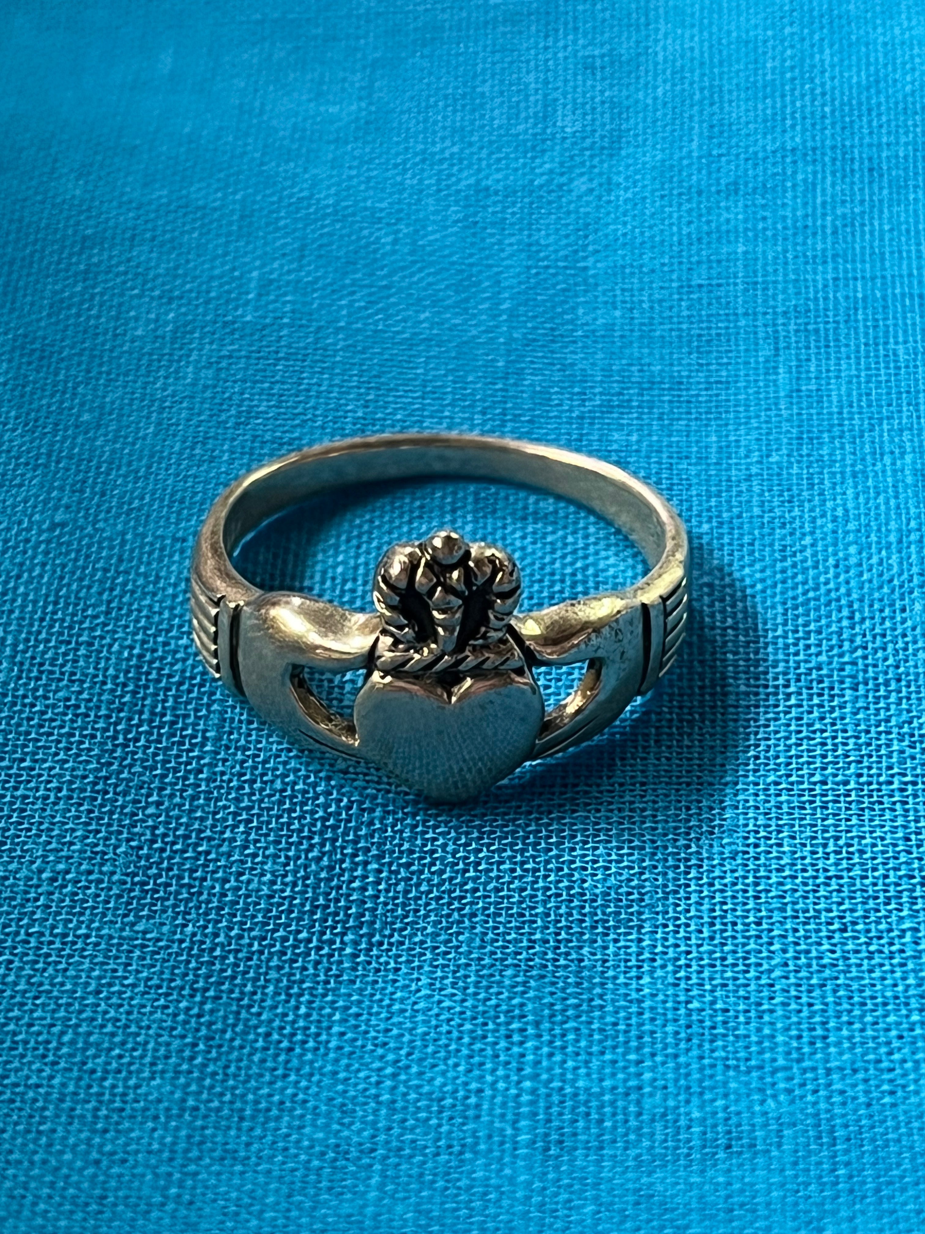 Claddagh/Celtic Silver Ring Size 9.5