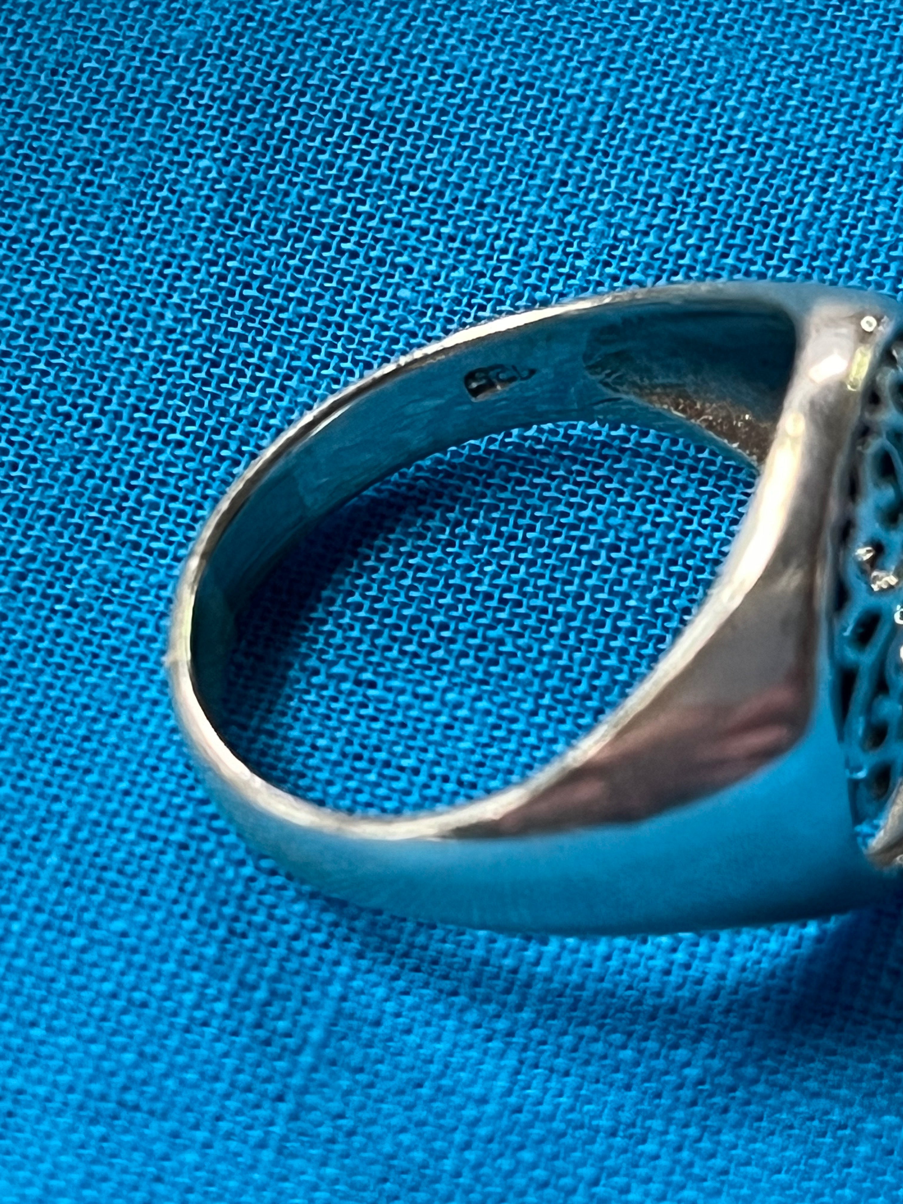 Tree Of Life Silver Ring Size 10