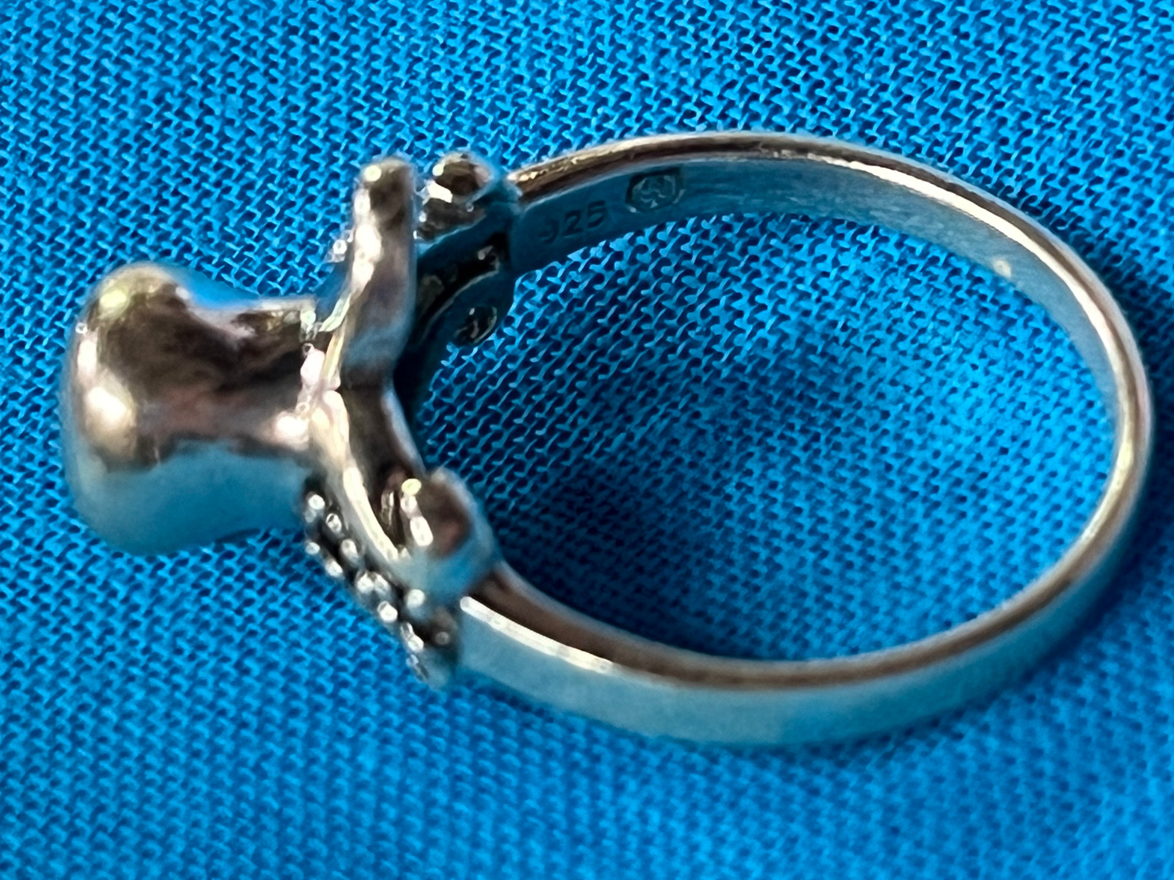 Octopus Silver Ring Size 7