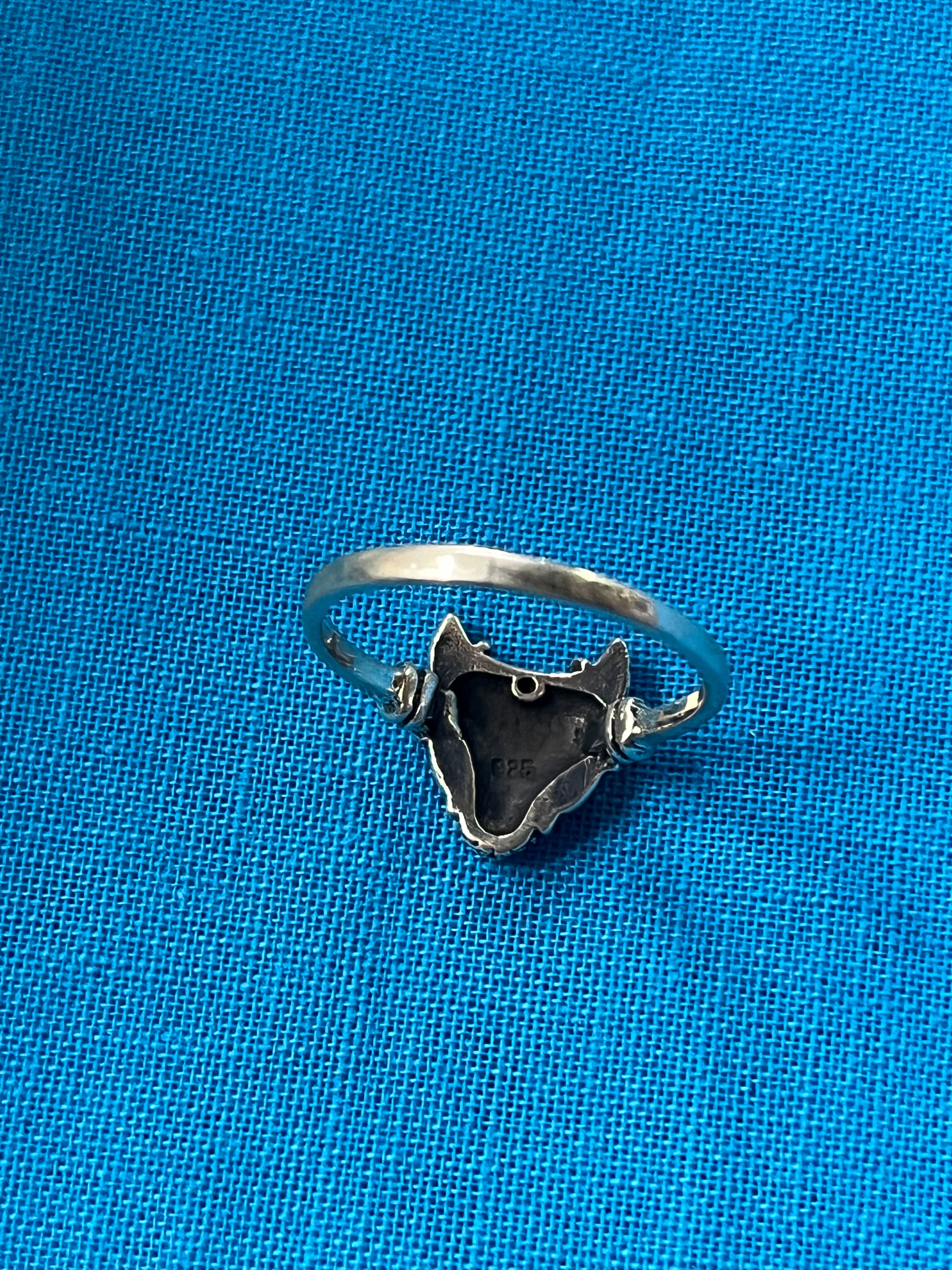 Wolf Silver Ring Size 7.25