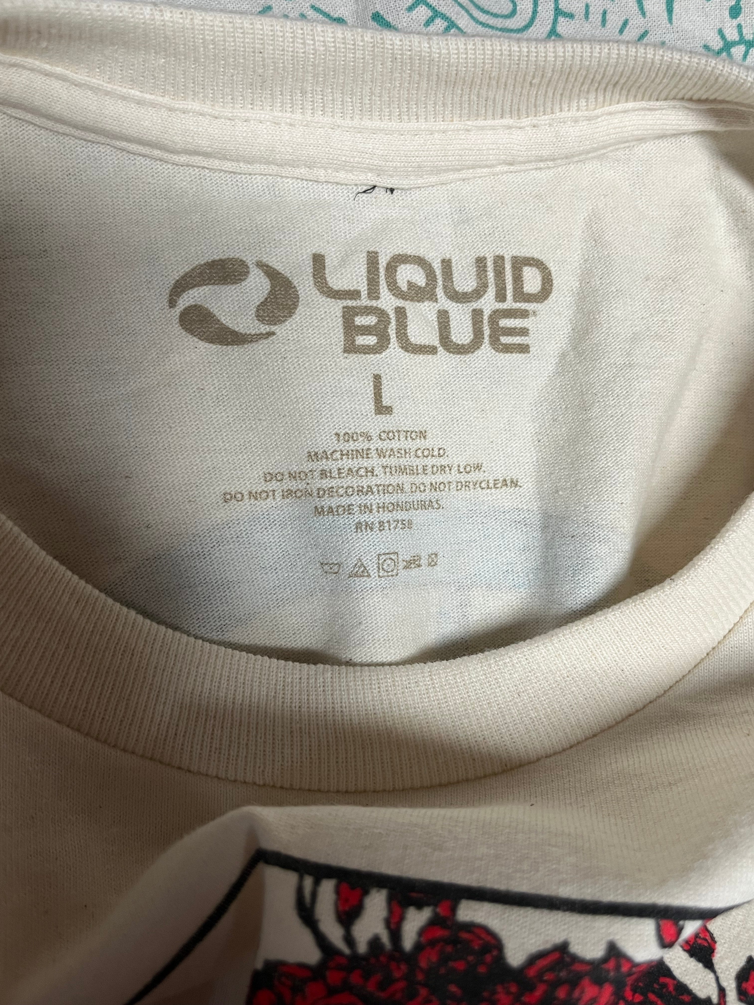 Grateful Dead Skeleton & Flowers Long Sleeve Shirt L