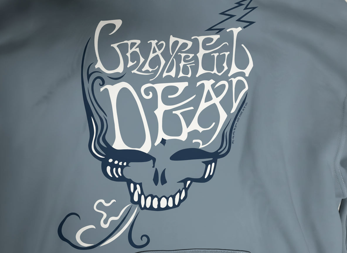 Grateful Dead Grey Skull & Flower Hoodie XL