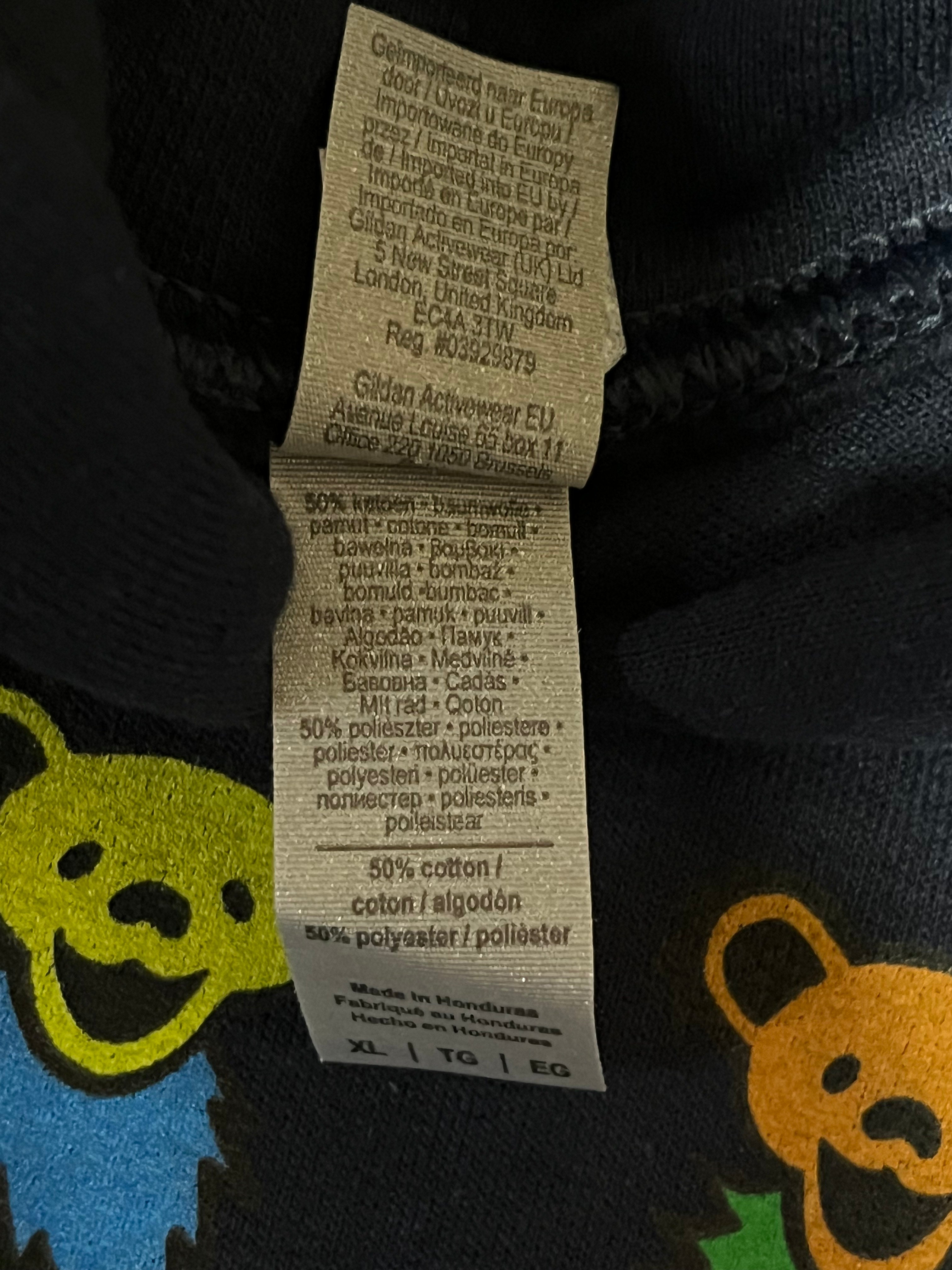 Grateful Dead Blue Dancing Bears Hoodie XL