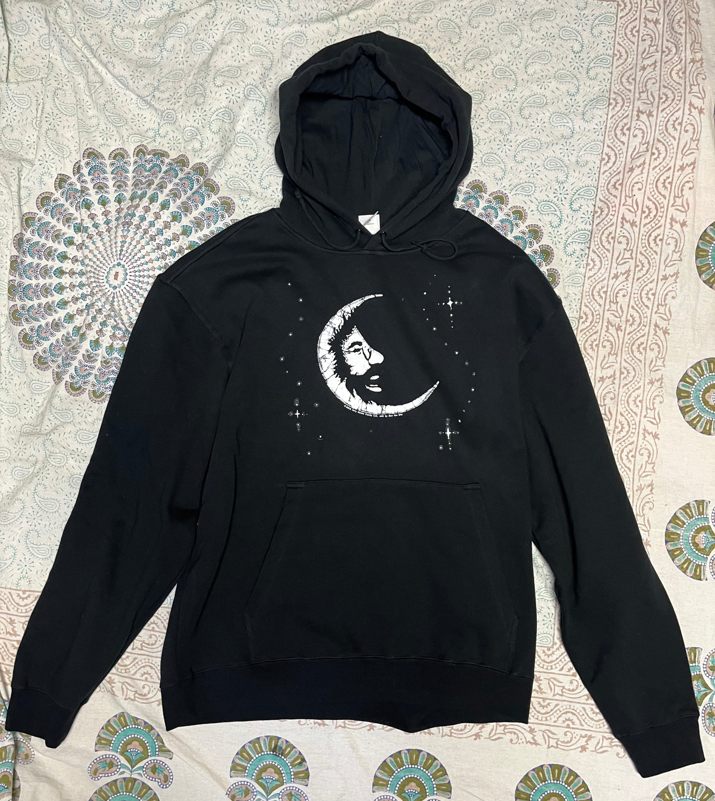 Grateful Dead Black Jerry Moon Hoodie XL