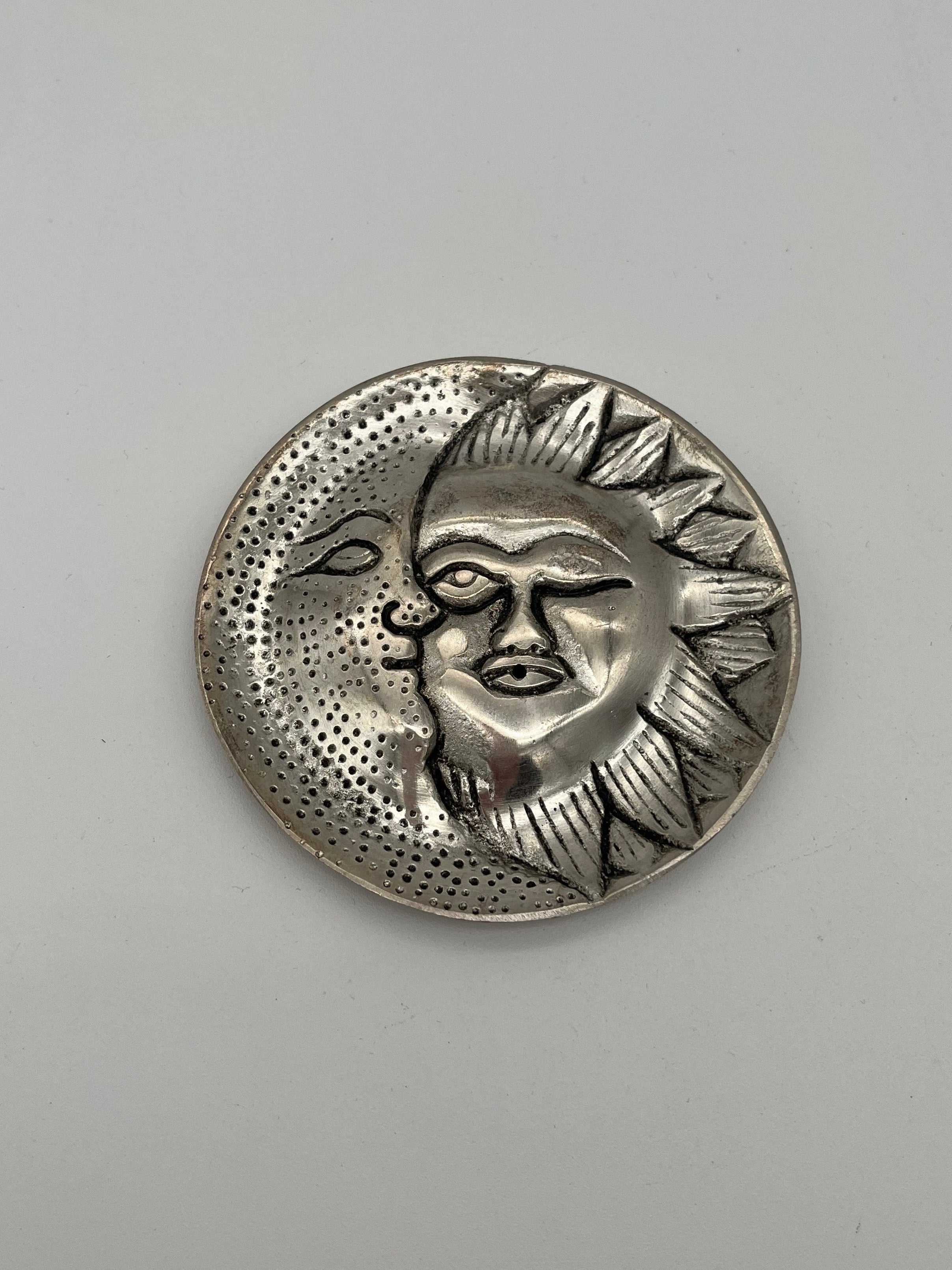Sun & Moon Metal Incense Burner