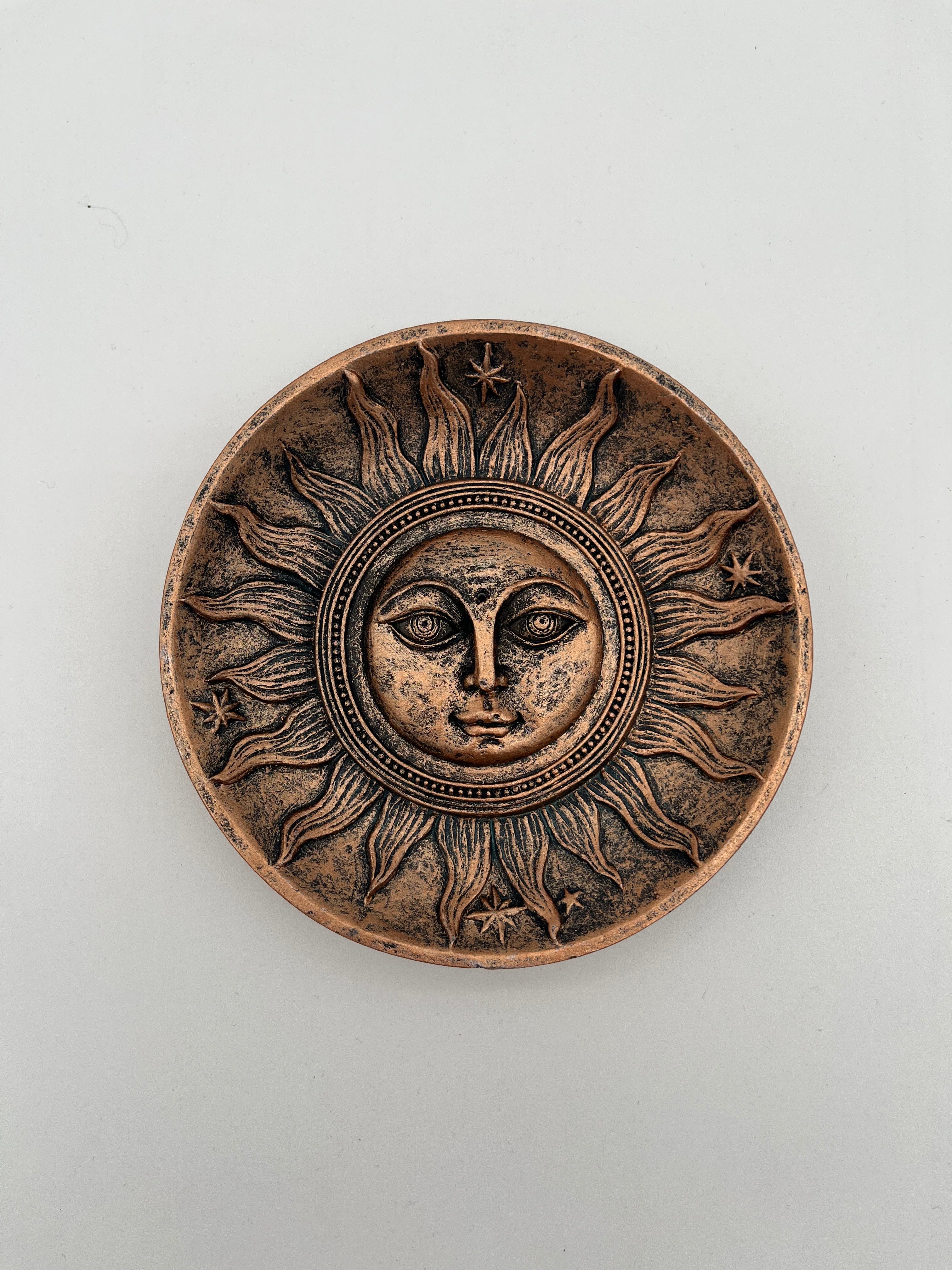 Copper Sun Metal Incense Burner