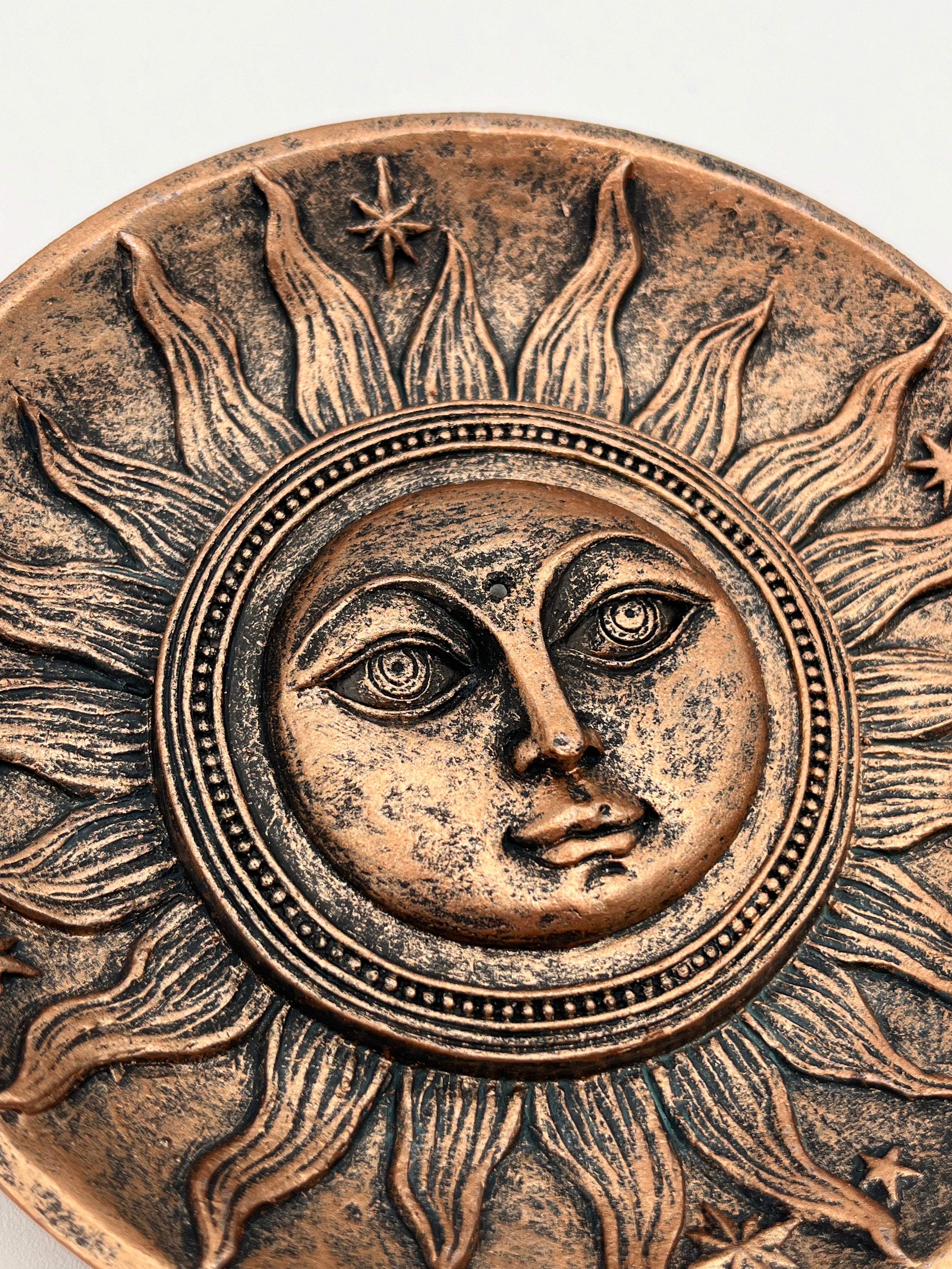 Copper Sun Metal Incense Burner