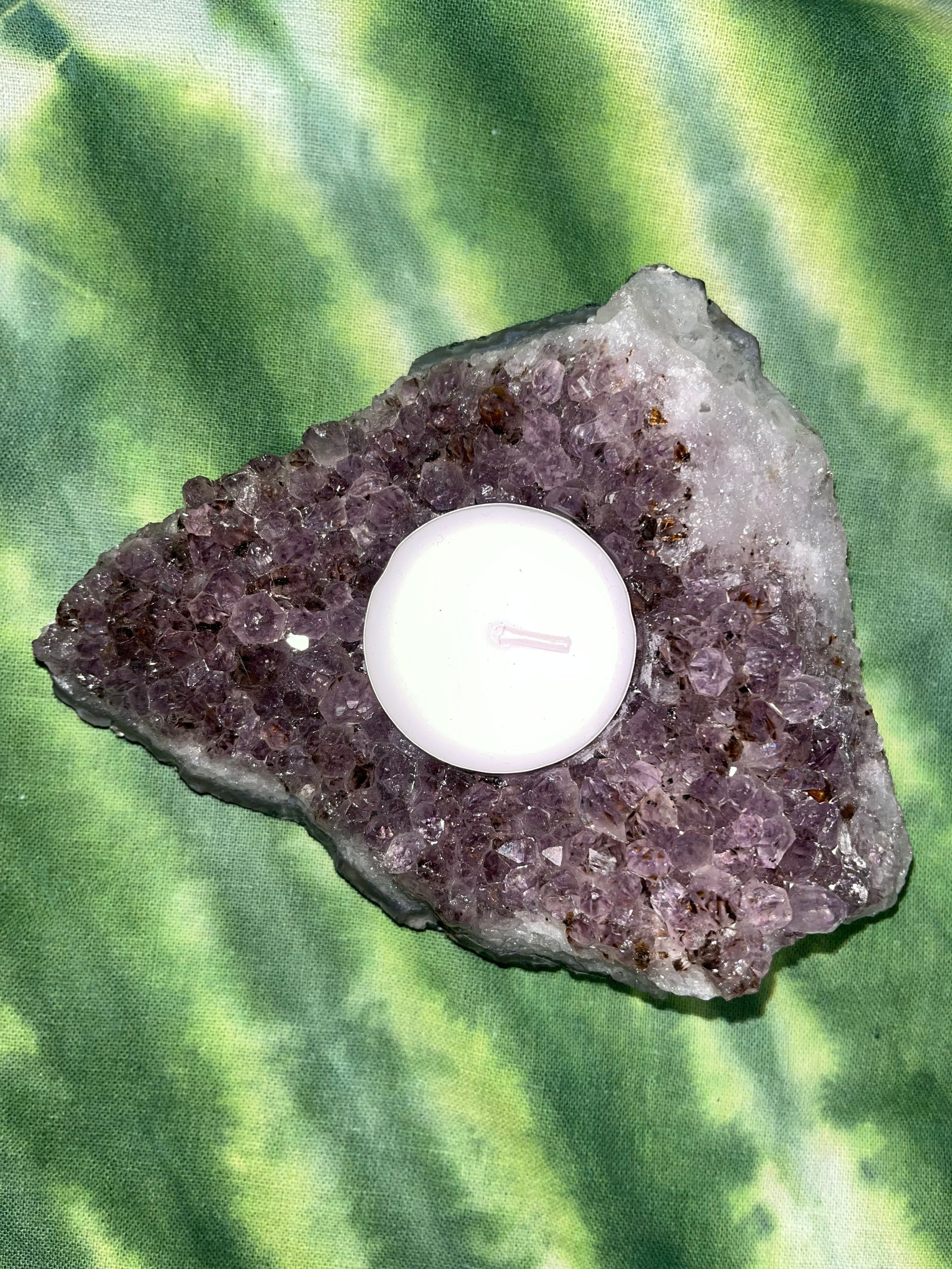 Amethyst Tealight Candle Holder