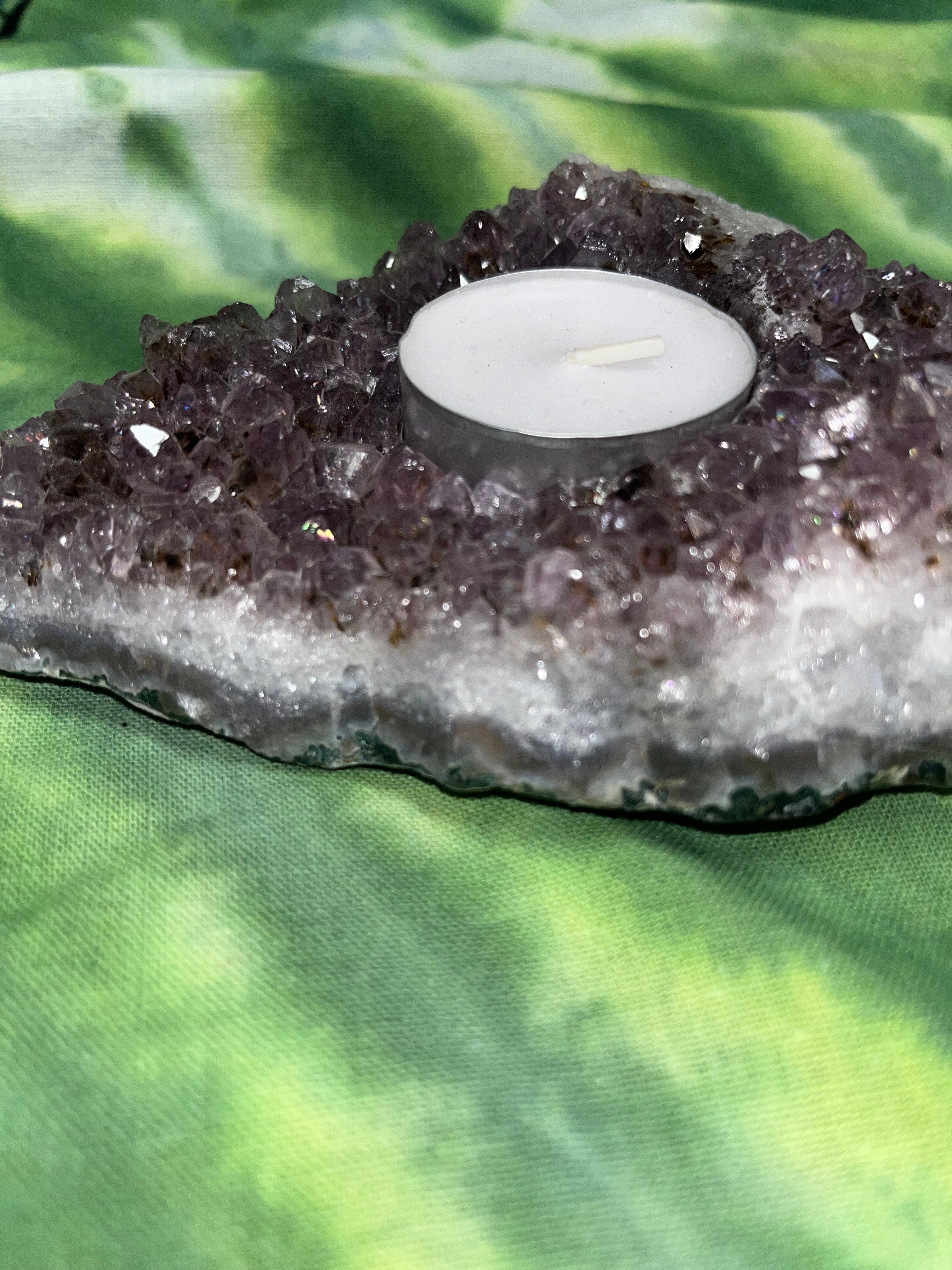 Amethyst Tealight Candle Holder
