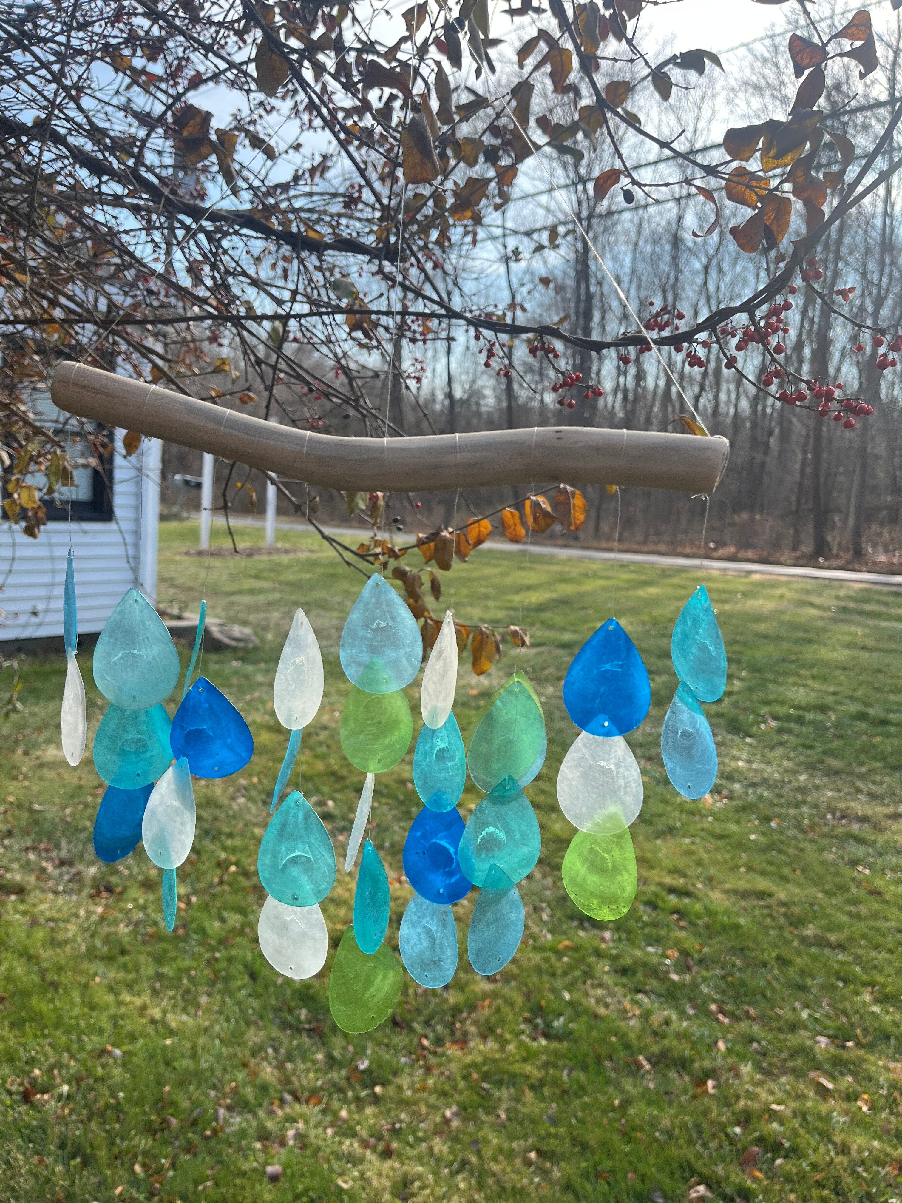 Beachy Shell & Wood Windchime