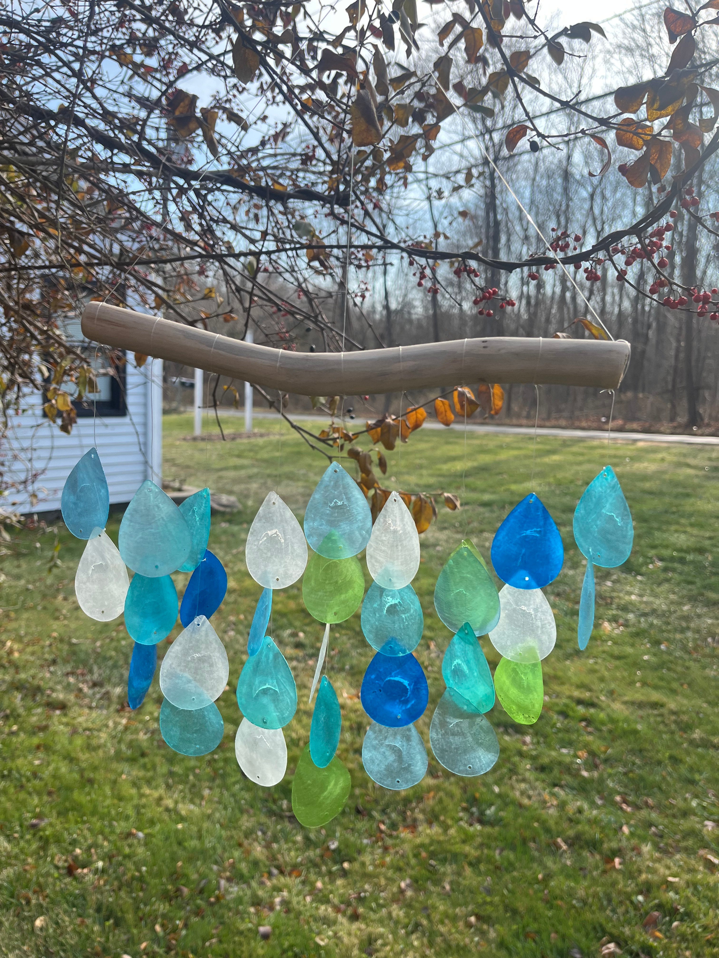Beachy Shell & Wood Windchime