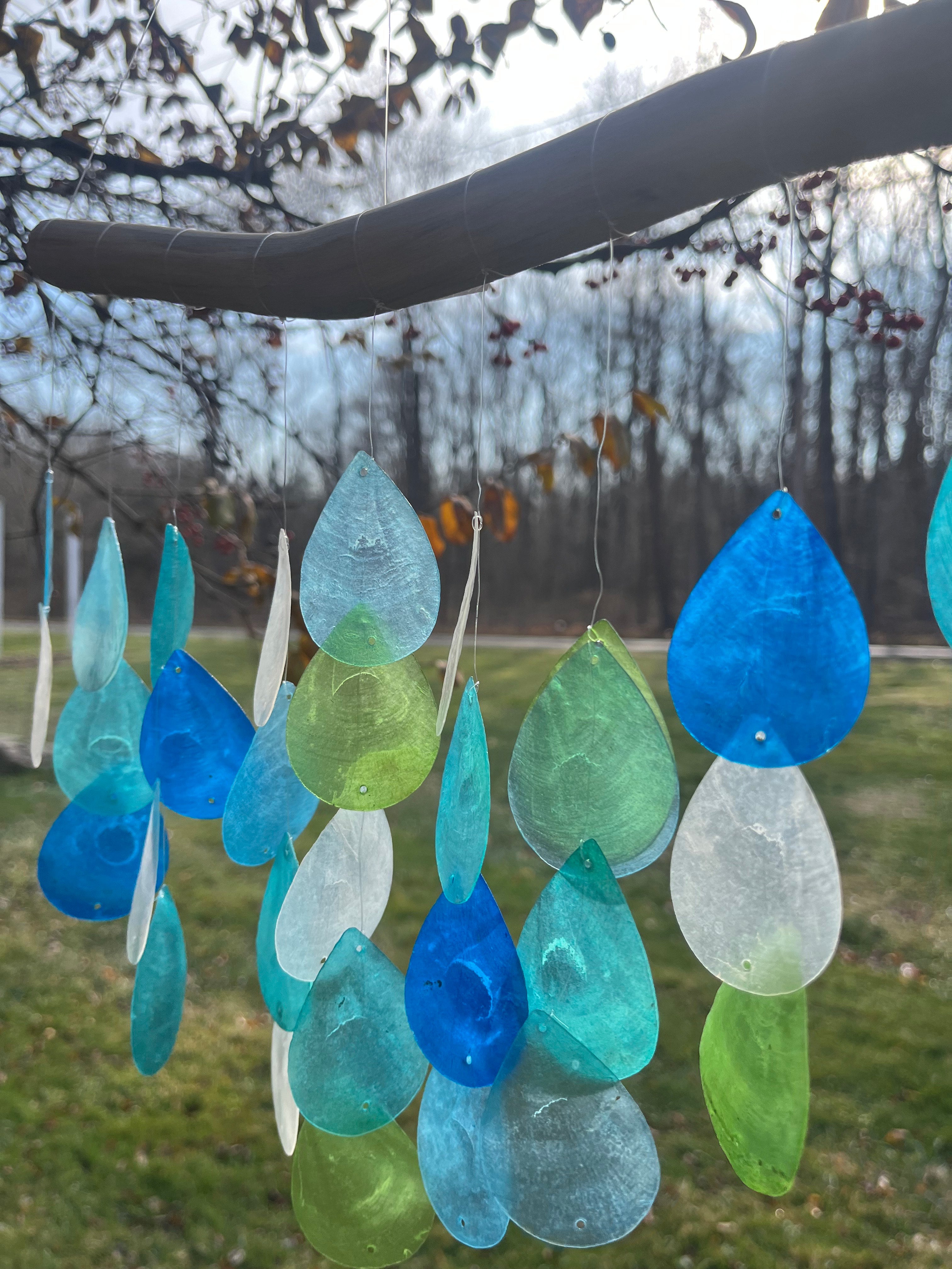 Beachy Shell & Wood Windchime