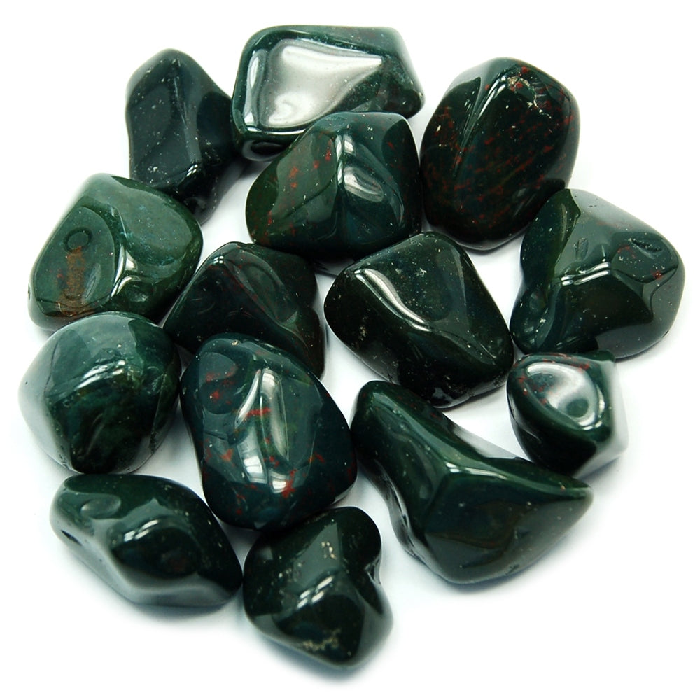 Tumbled Green Bloodstone