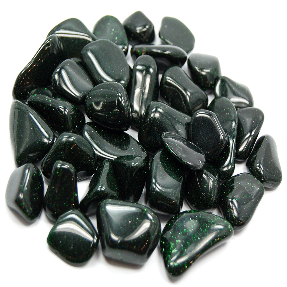 Tumbled Green Goldstone