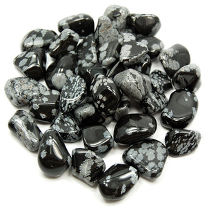 Tumbled Snowflake Obsidian