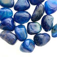 Tumbled Blue Agate