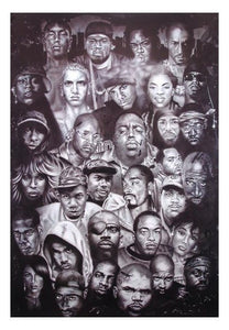 Hip Hop Black and White Poster #59