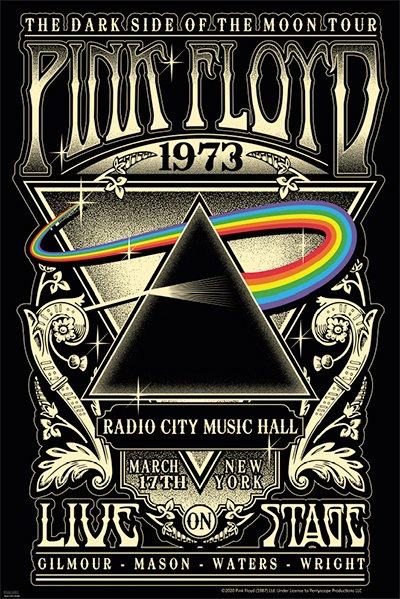 Pink Floyd Radio City Music Hall 1973 Poster #81