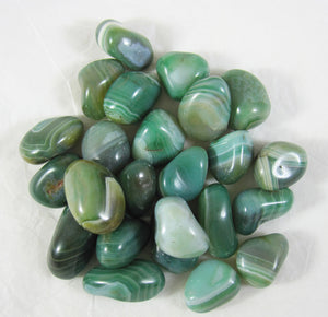 Tumbled Green Agate